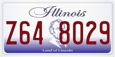 IL license plate Z648029