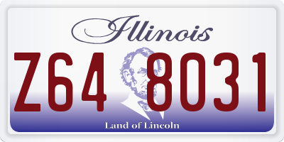 IL license plate Z648031