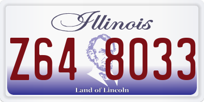 IL license plate Z648033