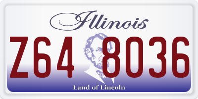 IL license plate Z648036
