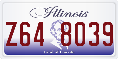IL license plate Z648039