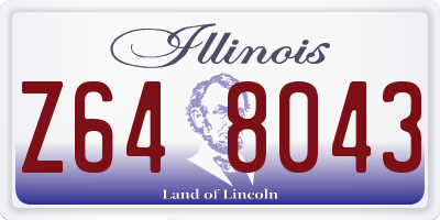 IL license plate Z648043