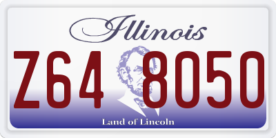 IL license plate Z648050