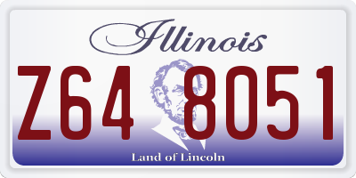 IL license plate Z648051