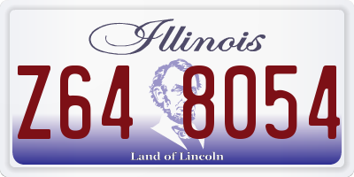 IL license plate Z648054