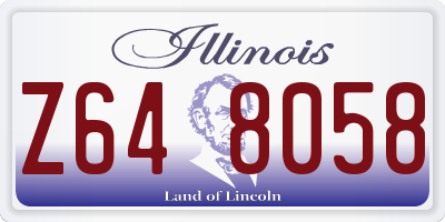IL license plate Z648058