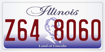 IL license plate Z648060