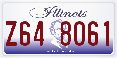 IL license plate Z648061