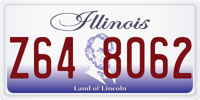 IL license plate Z648062