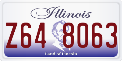 IL license plate Z648063