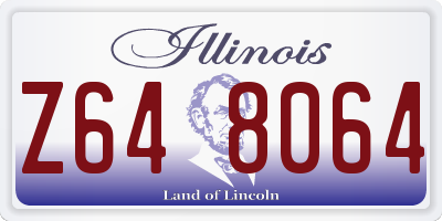 IL license plate Z648064