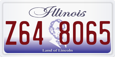 IL license plate Z648065