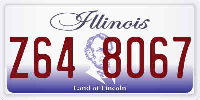 IL license plate Z648067