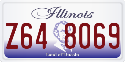 IL license plate Z648069