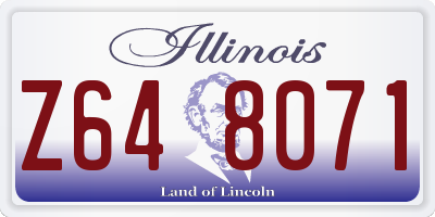 IL license plate Z648071