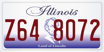 IL license plate Z648072