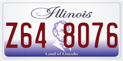 IL license plate Z648076