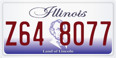IL license plate Z648077
