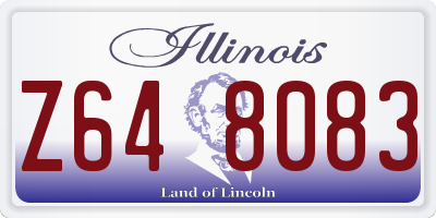 IL license plate Z648083