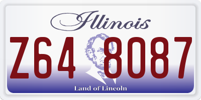IL license plate Z648087
