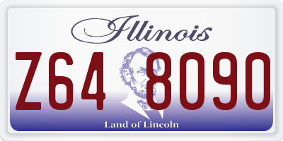 IL license plate Z648090