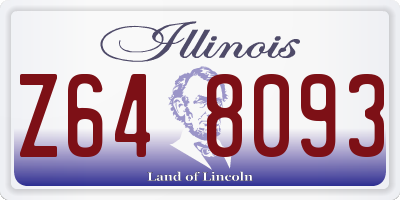 IL license plate Z648093