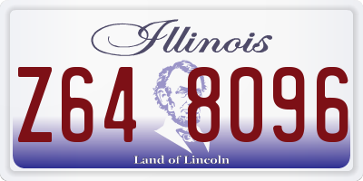 IL license plate Z648096