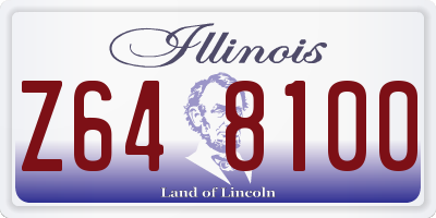 IL license plate Z648100