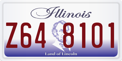 IL license plate Z648101
