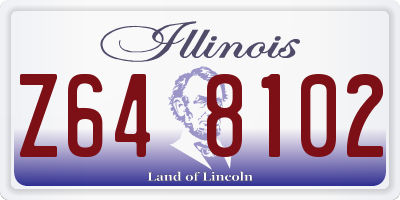 IL license plate Z648102