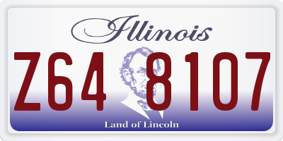 IL license plate Z648107