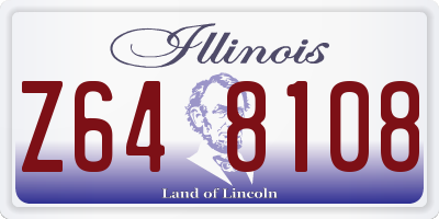 IL license plate Z648108