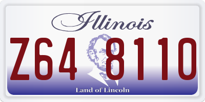 IL license plate Z648110