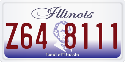 IL license plate Z648111