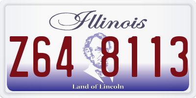 IL license plate Z648113