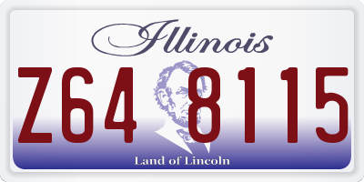 IL license plate Z648115