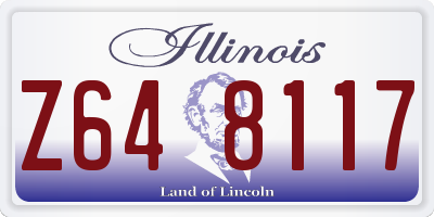 IL license plate Z648117