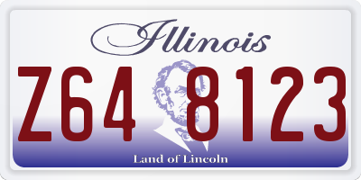 IL license plate Z648123