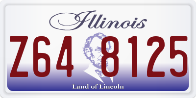 IL license plate Z648125