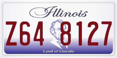 IL license plate Z648127