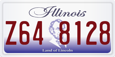 IL license plate Z648128