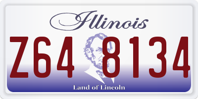 IL license plate Z648134