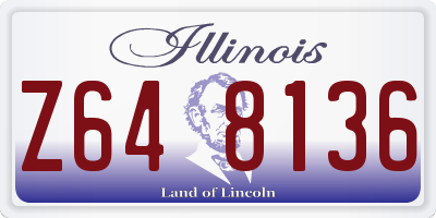 IL license plate Z648136