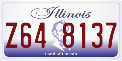 IL license plate Z648137