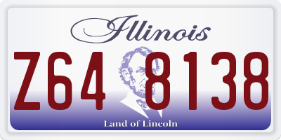 IL license plate Z648138