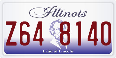 IL license plate Z648140