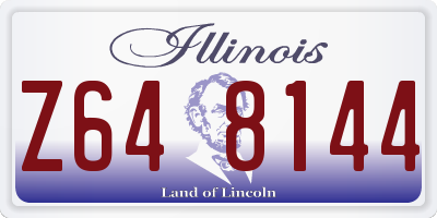 IL license plate Z648144