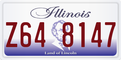 IL license plate Z648147