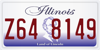 IL license plate Z648149