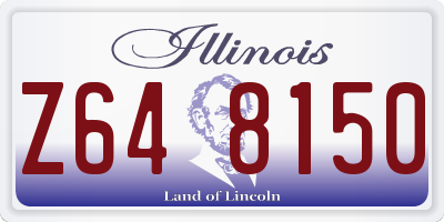 IL license plate Z648150